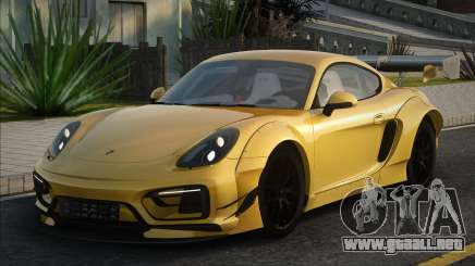 Porsche Cayman GTS 2015 Yellow para GTA San Andreas