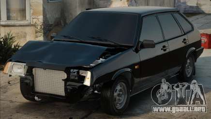 VAZ 2109 Negro y Culata (Después del accidente) para GTA San Andreas