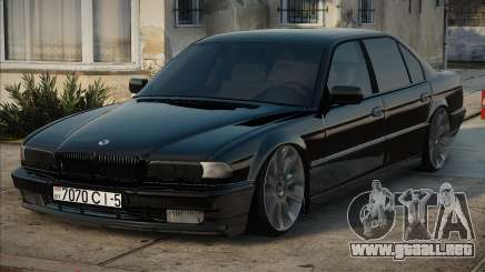 BMW E38 Negro en stock para GTA San Andreas