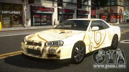 Nissan Skyline R34 Heroshi S12 para GTA 4