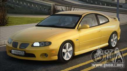 2006 Pontiac GTO Yelow para GTA San Andreas