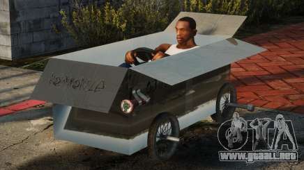 Caja de cartón con ruedas para GTA San Andreas