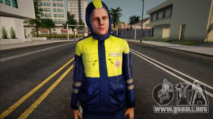 Inspector de policía de tráfico con uniforme de entretiempo para GTA San Andreas