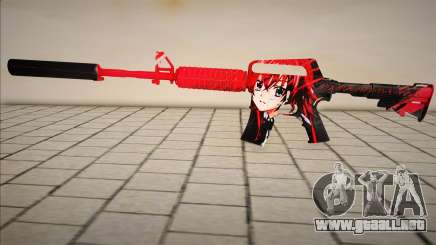 M4A1 Rias Gremory Simple Skin para GTA San Andreas