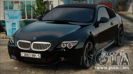 BMW M6 Black Coupe para GTA San Andreas