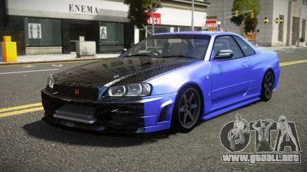 Nissan Skyline R34 Rufasey para GTA 4