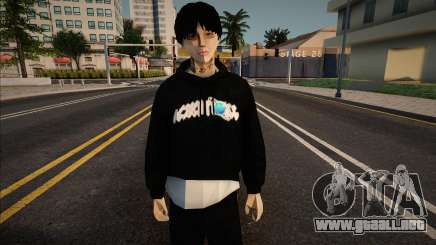 Chico joven con una elegante sudadera con capucha para GTA San Andreas