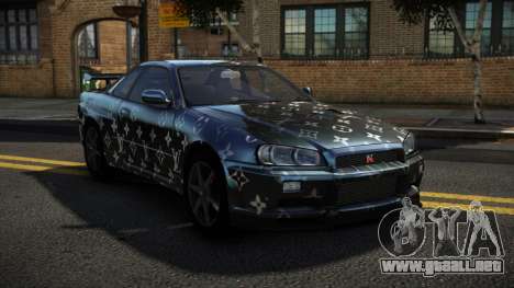 Nissan Skyline R34 Niohashi S5 para GTA 4