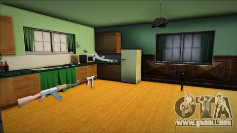 Interior de la casa de gángsters CJ para GTA San Andreas