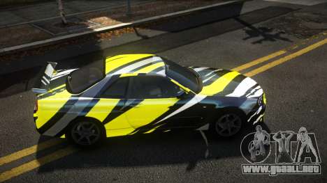 Nissan Skyline R34 Niohashi S8 para GTA 4