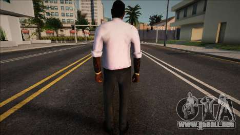 Jizzy con una camisa blanca para GTA San Andreas