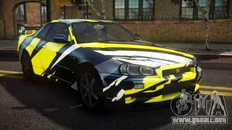 Nissan Skyline R34 Niohashi S8 para GTA 4