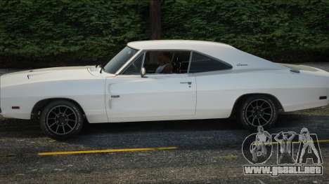 Dodge Charger RT White para GTA San Andreas