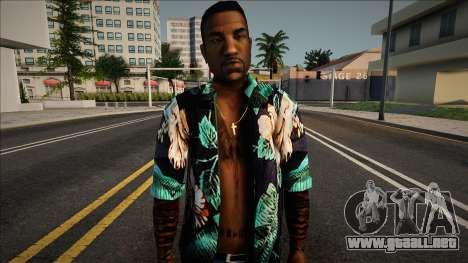 Jizzy con una camisa hawaiana para GTA San Andreas