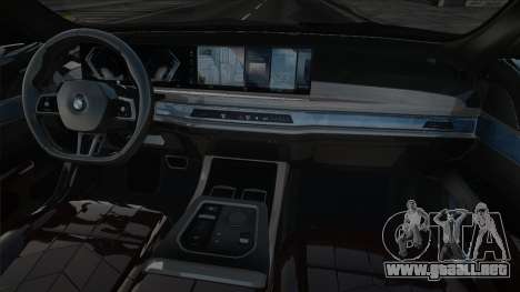 BMW 7 G70 Black para GTA San Andreas