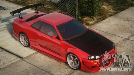 Nissan GTR R34 Sunline Racing para GTA San Andreas