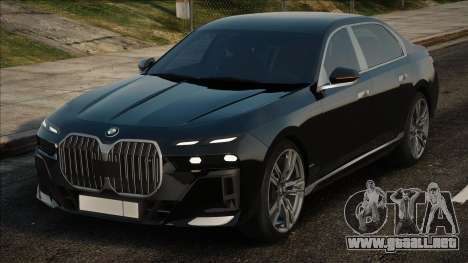 BMW 7 G70 Black para GTA San Andreas