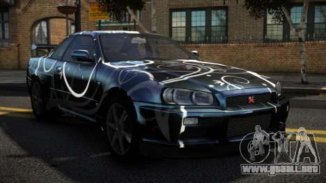 Nissan Skyline R34 Niohashi S3 para GTA 4