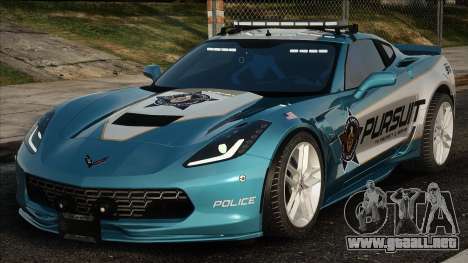 2017 Chevrolet Corvette Grand Sport [Police] para GTA San Andreas