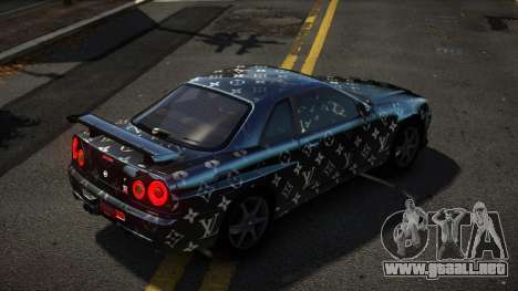 Nissan Skyline R34 Niohashi S5 para GTA 4