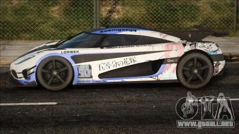 2014 Koenigsegg One1 Tun para GTA San Andreas