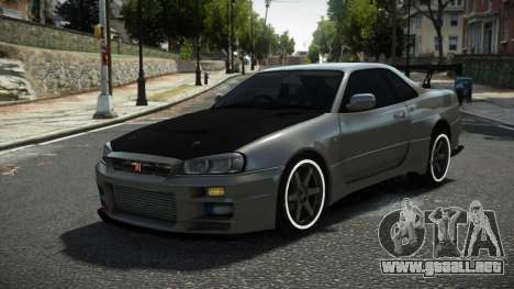 Nissan Skyline R34 Fasbo para GTA 4