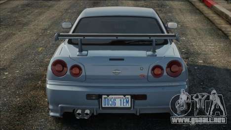 2002 Nissan Skyline GT-R Vspec II (BNR34) para GTA San Andreas