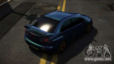 Mitsubishi Lancer Evo X Chudero para GTA 4