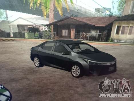 Toyota Corolla 2017 Lowpoly (SA style) para GTA San Andreas