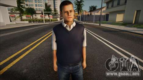 Un chico joven con chaleco y jeans para GTA San Andreas