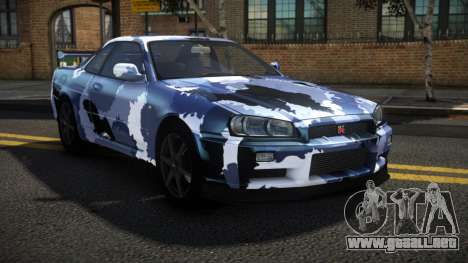 Nissan Skyline R34 Niohashi S4 para GTA 4