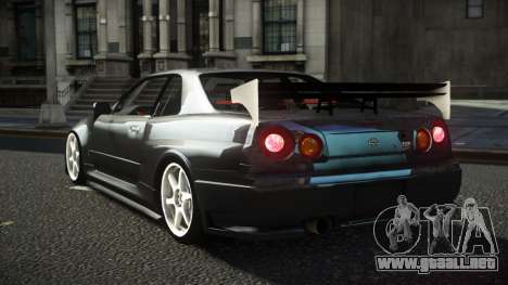 Nissan Skyline R34 Bafukas para GTA 4