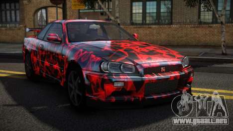 Nissan Skyline R34 Niohashi S6 para GTA 4