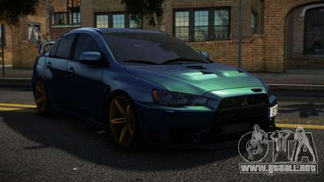 Mitsubishi Lancer Evo X Chudero para GTA 4