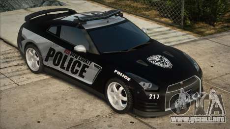 2012 Nissan GT-R R35 Black Edition Police para GTA San Andreas