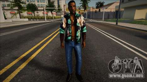 Jizzy con una camisa hawaiana para GTA San Andreas