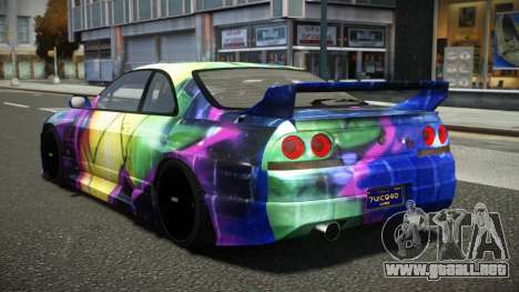 Nissan Skyline R33 Nebung S11 para GTA 4