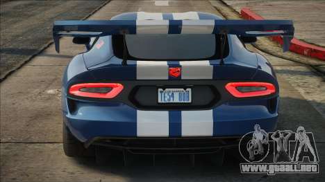 2016 Dodge Viper GTS-R Extreme Aero V1.2 para GTA San Andreas