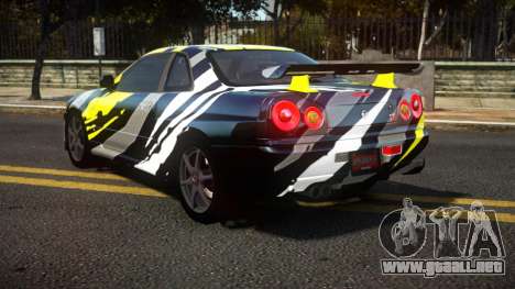 Nissan Skyline R34 Niohashi S8 para GTA 4