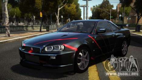 Nissan Skyline R34 Niohashi S9 para GTA 4