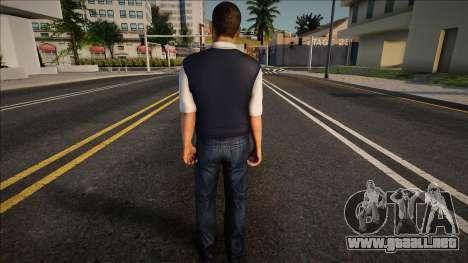 Un chico joven con chaleco y jeans para GTA San Andreas