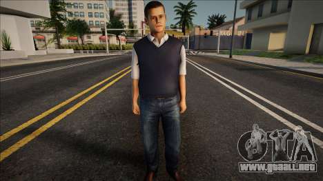 Un chico joven con chaleco y jeans para GTA San Andreas