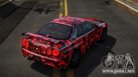 Nissan Skyline R34 Niohashi S6 para GTA 4