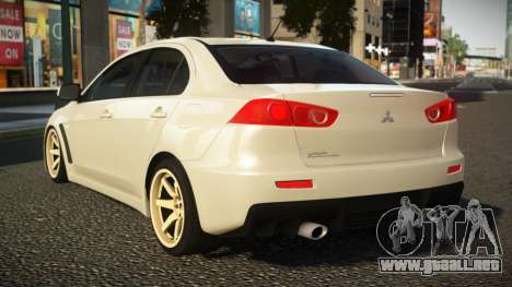 Mitsubishi Lancer Evo X Chutaro para GTA 4