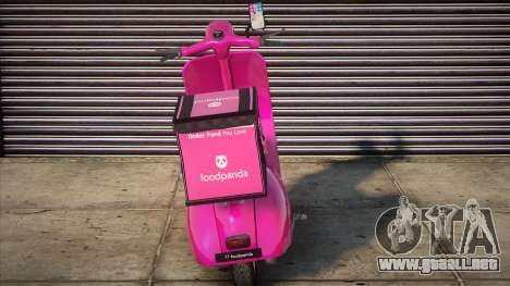 Scooter Vyatka Foodpanda Style para GTA San Andreas