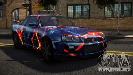 Nissan Skyline R34 Niohashi S10 para GTA 4
