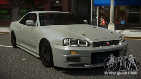 Nissan Skyline R34 Avunezro para GTA 4