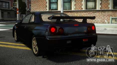 Nissan Skyline R34 Brahmo para GTA 4