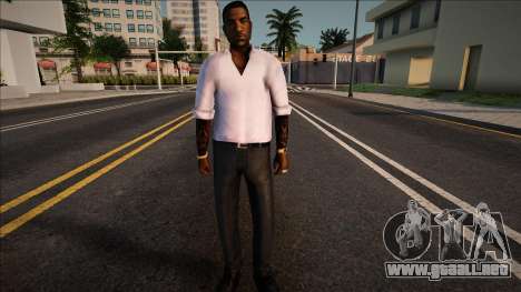 Jizzy con una camisa blanca para GTA San Andreas