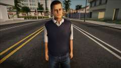 Un chico joven con chaleco y jeans para GTA San Andreas